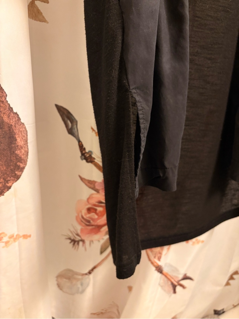 Vero Moda Black Open-Front Lightweight Duster - Picture 3 of 9
